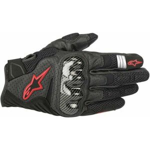 Alpinestars 3570518SMX-1 Air V2 Gloves Black/Red Fluo 3XL Motoros kesztyűk kép