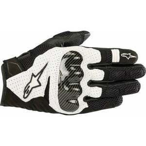 Alpinestars SMX-1 Air V2 Gloves Black/White XL Motoros kesztyűk kép