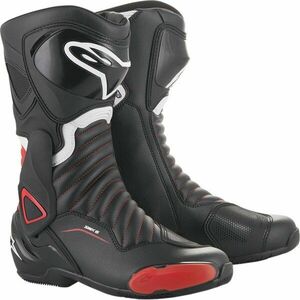 Alpinestars SMX-6 V2 Boots Black/Gray/Red Fluo 36 Motoros csizmák kép