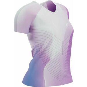 Compressport Performance SS Tshirt W Royal Lilac/Lupine/White M Rövidujjú futópólók kép