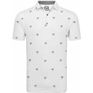 Footjoy Thistle Print Lisle White 2XL Rövid ujjú póló kép