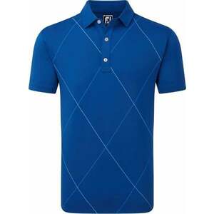 Footjoy Raker Print Lisle Deep Blue L Rövid ujjú póló kép