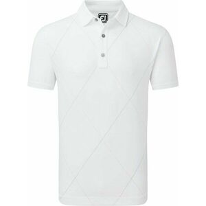 Footjoy Raker Print Lisle White XL Rövid ujjú póló kép