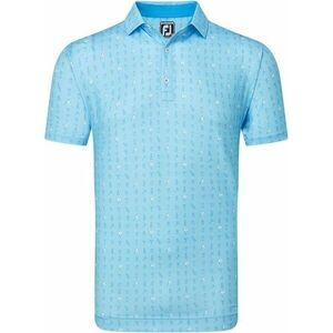 Footjoy The 19th Hole Lisle Blue Sky 2XL Rövid ujjú póló kép