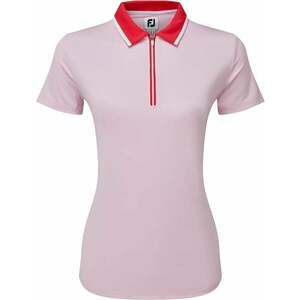 Footjoy Colour Block Lisle Pink/Red L Rövid ujjú póló kép