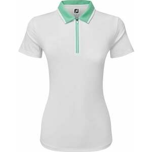 Footjoy Colour Block Lisle White/Mint L Rövid ujjú póló kép