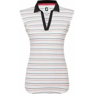 Footjoy Sleeveless Striped Lisle Black M Rövid ujjú póló kép