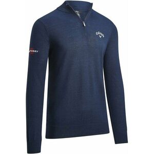 Callaway 1/4 Blended Merino Navy Blue L Pulóver kép