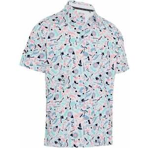 Callaway Florida Abstract Geo Mens Polo Bright White 2XL Rövid ujjú póló kép