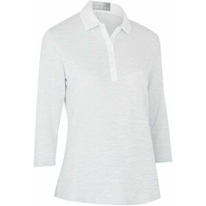 Callaway Space Dye Jersey 3/4 Sleeve Womens Polo Brilliant White L Rövid ujjú póló kép