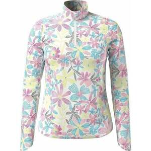 Callaway Womens Chev Floral Sun Protection Brilliant White XL Rövid ujjú póló kép