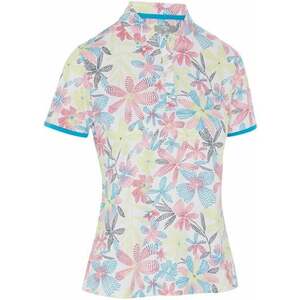 Callaway Chev Floral Short Sleeve Womens Polo Brilliant White XL Rövid ujjú póló kép