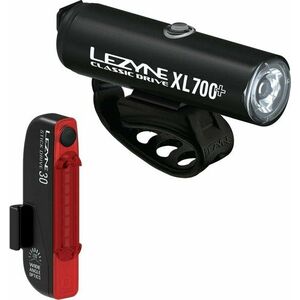 Lezyne Classic Drive XL 700+/Stick Drive Pair Satin Black/Black Front 700 lm / Rear 30 lm Elülső-Hátulsó Lámpa szett kép