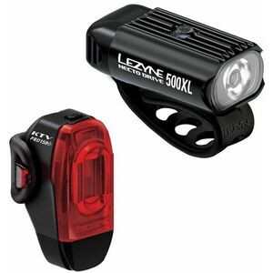 Lezyne Hecto Drive 500XL/KTV Drive Pro+ Pair Black 500 lm-150 lm Elülső-Hátulsó Lámpa szett kép