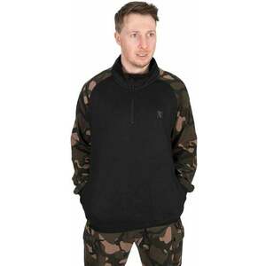 Fox Fishing Horgászpulóver LW Black/Camo Qtr Zip - M kép