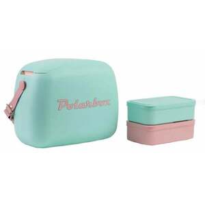 Polarbox Summer Retro Cooler Bag Pop Verde Rosa 6 L kép