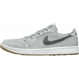 Nike Air Jordan 1 Low G Wolf Grey/White/Gum Medium Brown/Iron Grey 44 Férfi golfcipők kép