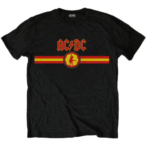 AC/DC Ing Logo & Stripe Black S kép