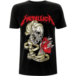 Metallica Ing Heart Explosive Black M kép