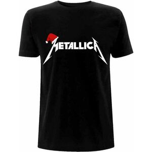 Metallica Ing Santa Hat Logo Black S kép