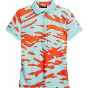 J.Lindeberg Tour Tech Print Womens Polo Neptune Atomizer L Rövid ujjú póló kép