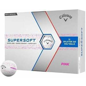 Callaway Supersoft 2023 Pink Splatter Golflabda kép