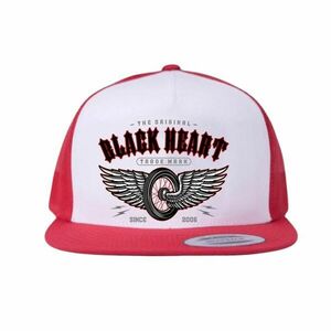 Snapback sapka BLACK HEART Wings Red Trucker kép