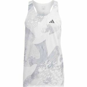 adidas ADIZERO SINGLET TANK TOP Férfi ujjatlan felső futáshoz, fehér, méret kép