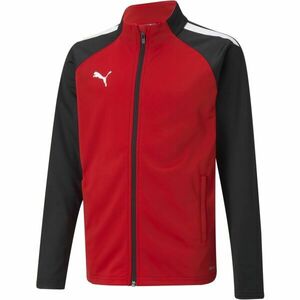 Puma TEAMLIGA TRAINING JACKET JR Fiú pulóver, piros, méret kép