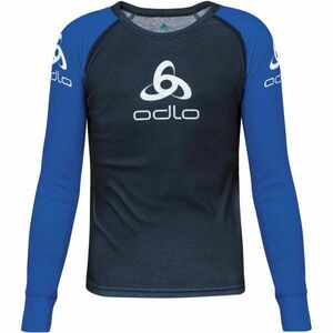 Odlo SUW KID'S TOP CREW NECK L/S ORIGINALS LIGHT Gyerek póló, sötétkék, méret kép