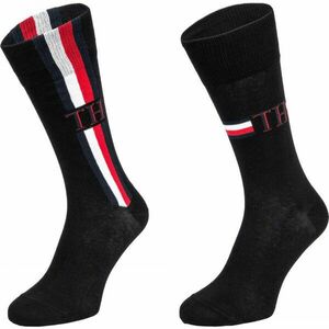 Tommy Hilfiger MEN SOCK 2P ICONIC STRIPE Férfi zokni, fekete, méret kép