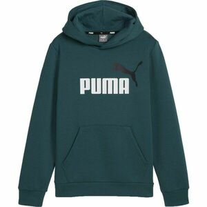 Puma ESS + 2 COL BIG LOGO HOODIE FL B Fiú pulóver, zöld, méret kép