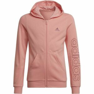 adidas LIN FZ HOODIE Lány pulóver, rózsaszín, méret kép
