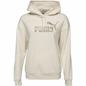 Puma ESSENTIALS+ ANIMAL HOODIE Női kapucnis pulóver, bézs, méret kép