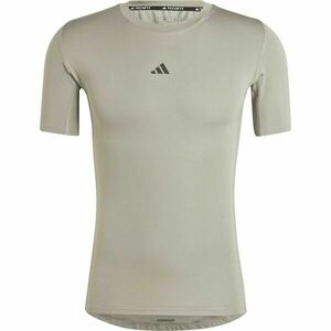 adidas TECHFIT COMPRESSION TRAINING T-SHIRT Férfi fitnesz póló, szürke, méret kép