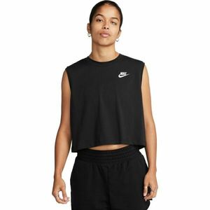 Nike SPORTSWEAR CLUB Női top, fekete, méret kép