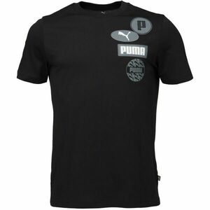 Puma GRAPHICS ICON TEE Férfi póló, fekete, méret kép