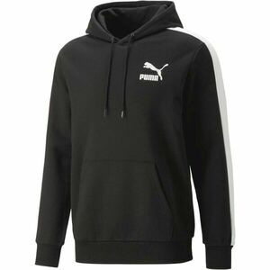 Puma T7 ICONIC HOODIE TR Férfi pulóver, fekete, méret kép