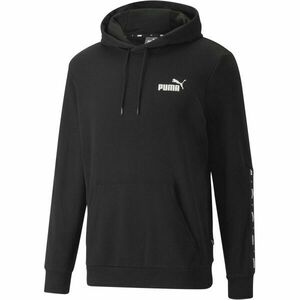 Puma ESSENTIALS + TAPE HOODIE TR Férfi pulóver, fekete, méret kép