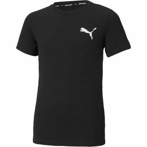 Puma ACTIVE SMALL LOGO TEE Fiú póló sportolásra, fekete, méret kép