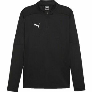 Puma TEAMFINAL TRAINING 1/4 ZIP Férfi futball felső, fekete, méret kép