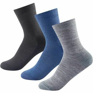 Devold DAILY MERINO LIGHT SOCK 3PK Uniszex zokni, fekete, méret kép