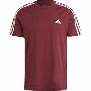 adidas 3S SJ T Férfi póló, bordó, méret kép