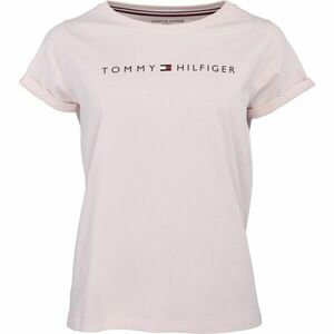 Tommy Hilfiger RN TEE SS LOGO Női póló, rózsaszín, méret kép