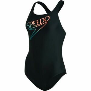 Speedo RETRO LOGO MEDALIST Női fürdőruha, fekete, méret kép