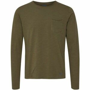 BLEND T-SHIRT L/S Férfi felső, khaki, méret kép