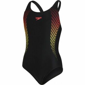 Speedo PLASTISOL PLACEMENT MUSCLEBACK Egyrészes lány fürdőruha, fekete, méret kép