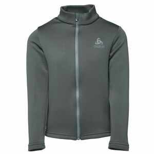 Odlo MID LAYER FULL ZIP BERRA KIDS Gyerek pulóver, sötétszürke, méret kép