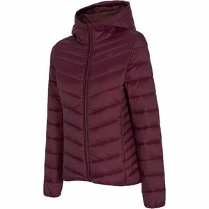 4F WOMENS JACKETS Női tollkabát, bordó, méret kép