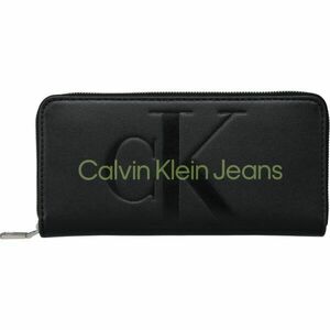 Calvin Klein SCULPTED MONO ZIP AROUND MONO Női pénztárca, fekete, méret kép